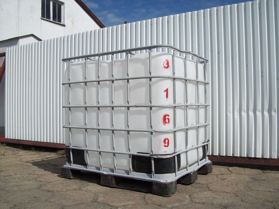 MAUZER zbiornik 1000L czysty zbiornik na wodę beczka na palecie transp