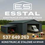 GARAŻ BLASZANY Na Maszyny | Wiata Garażowa + Zadaszenie - ESSTAL*