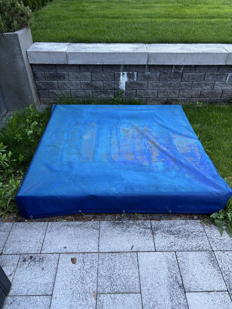 Piaskownica dla dzieci zamykana 140x140cm