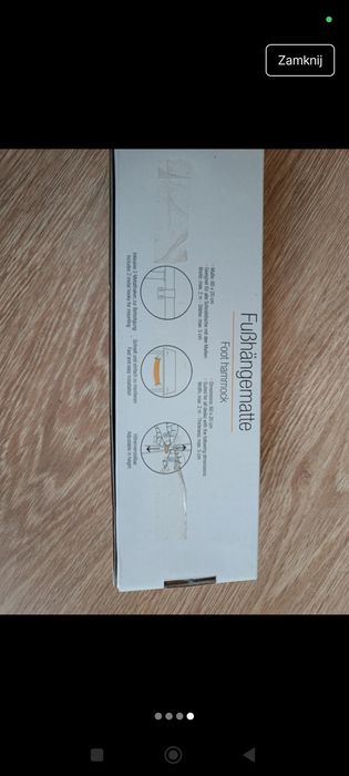 Hamak na nogi nieużywany