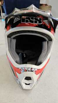 Kask motocyklowy moto cross full face IXS rozm M