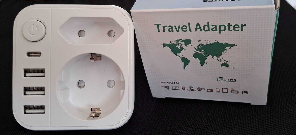 Adaptador Tomada 6 em 1 para Estados Unidos - América