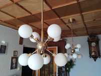 Fischer & Honsel 2 lampy złote kule białe LED pokojowe salon