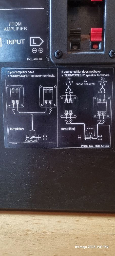 Głośnik niskotonowy subwoofer technics SB-W500