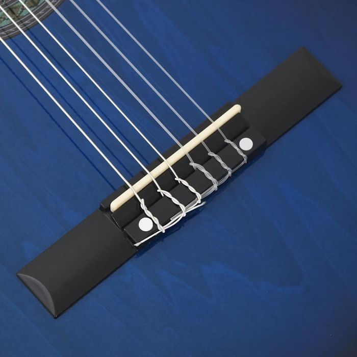 Gitara Klasyczna Z Wycięciem, 6 Strun I Equalizer, Niebieska