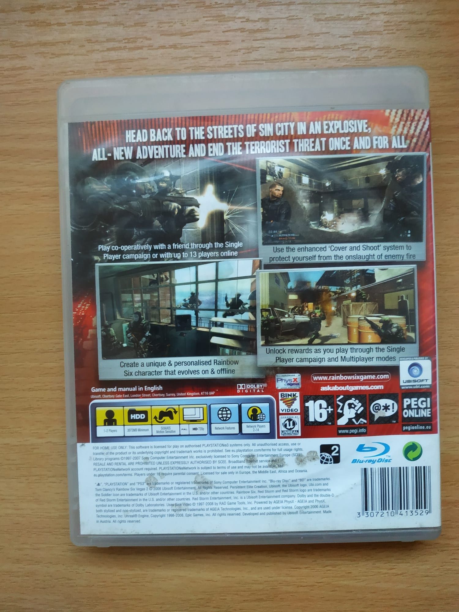 Tom Clancy's Rainbowsix Vegas,na PS3, stan bdb, możliwa wysyłka