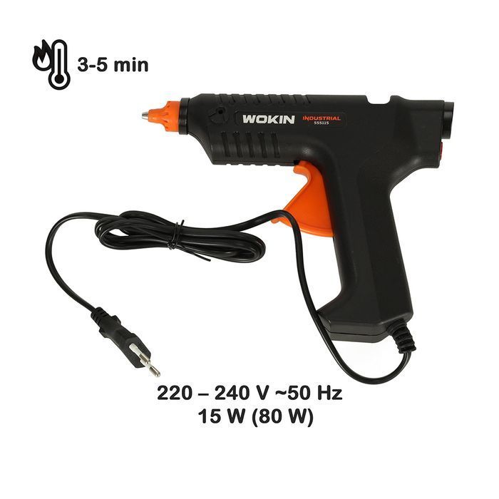 Pistolet do Kleju Klejenia na Gorąco Mocny 15W + 2x Laski Wkłady 11 mm