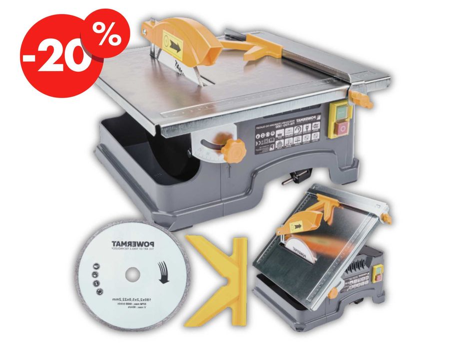 Powermat Przecinarka Piła Pilarka Do Płytek Glazury Stół 1800W OKAZJA