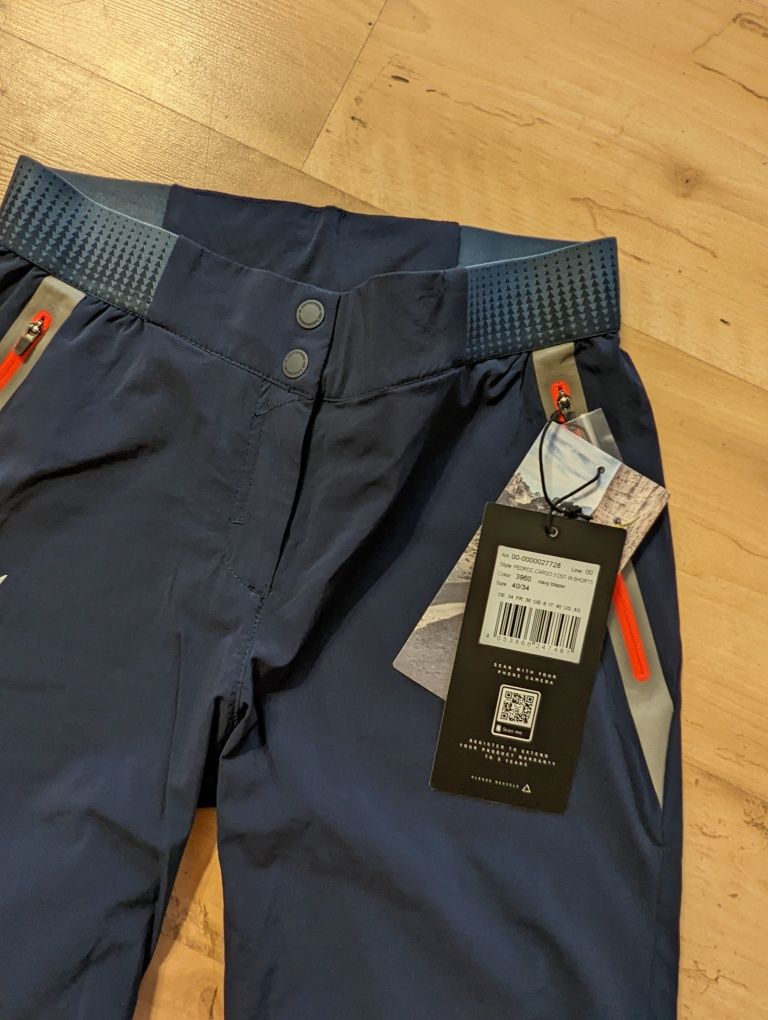 Szorty spodenki damskie Salewa Pedroc Cargo 3 DST granatowe S 36