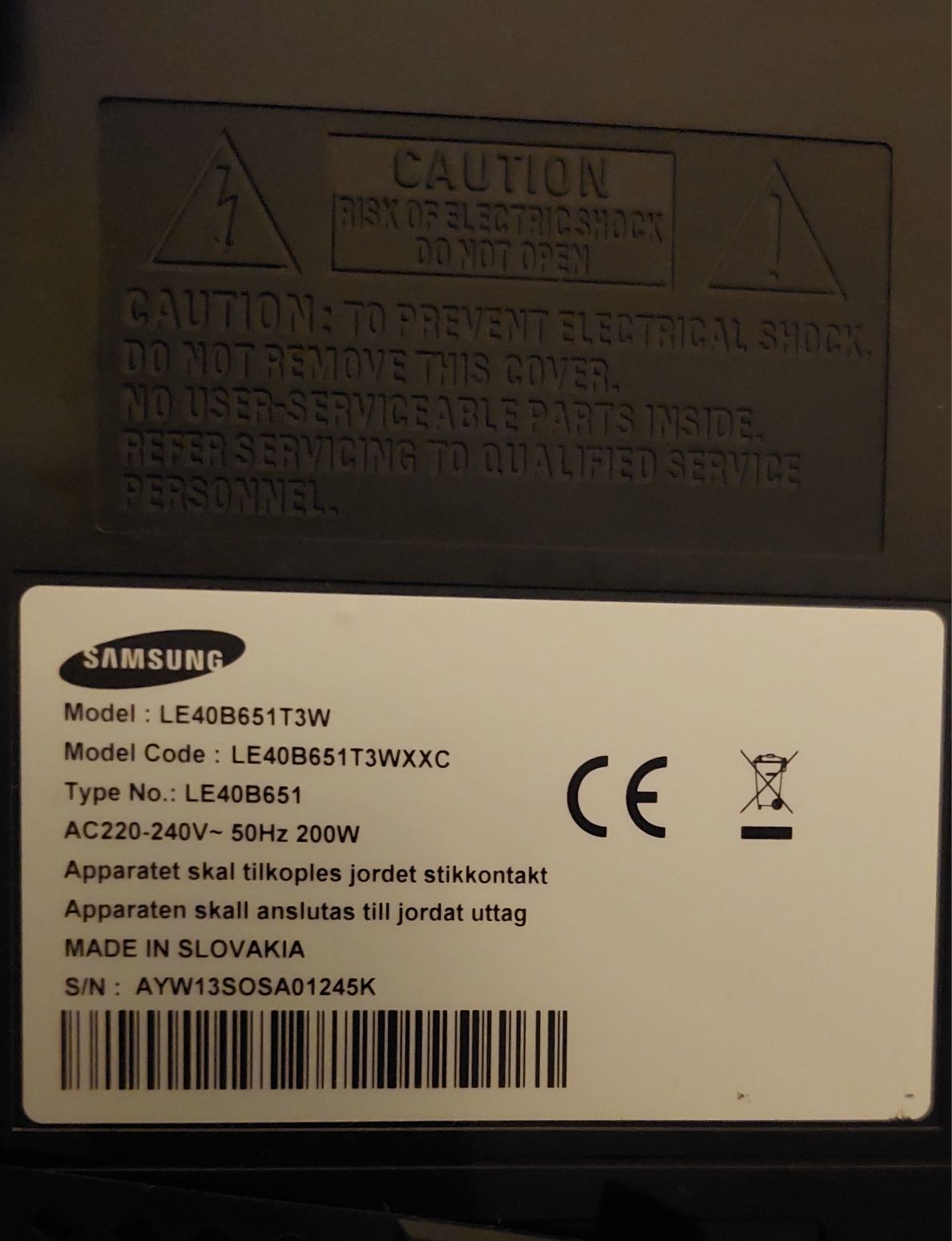 Vendo LCD Samsung 40"
