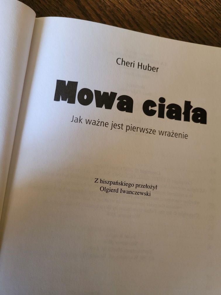 Książka poradnik "Mowa ciała" Cheri Huber