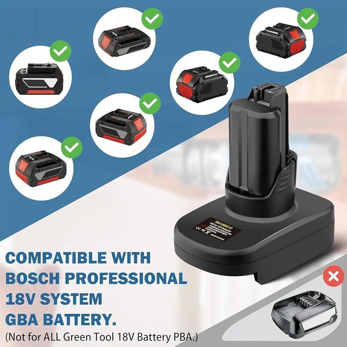 Адаптер BS18BS12 для акумулятора Bosch 18 В - 12 В