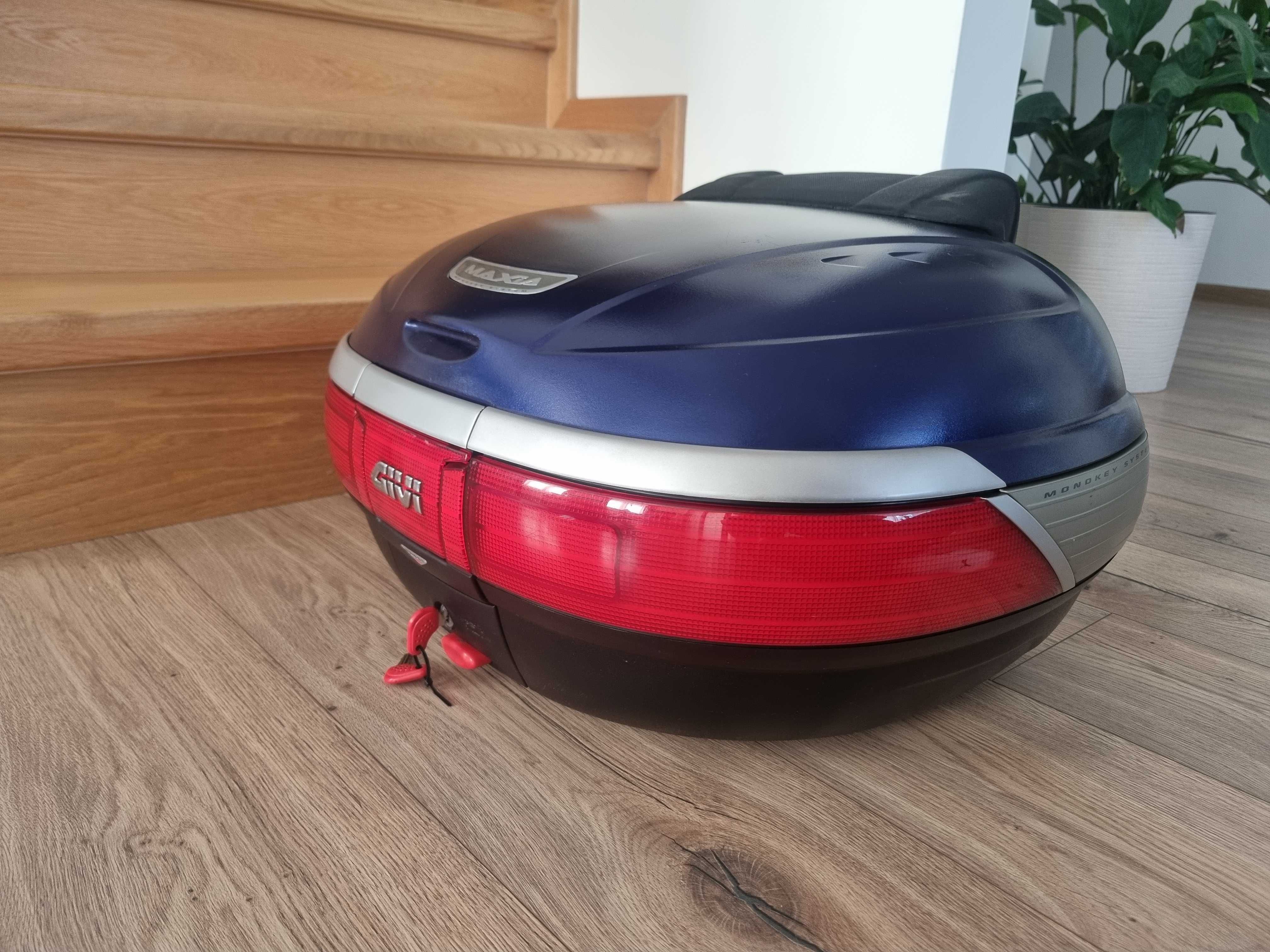 Kufer GIVI E52 Maxia II Monokey 52 L 2 Kaski + Oparcie Pasażera Kappa