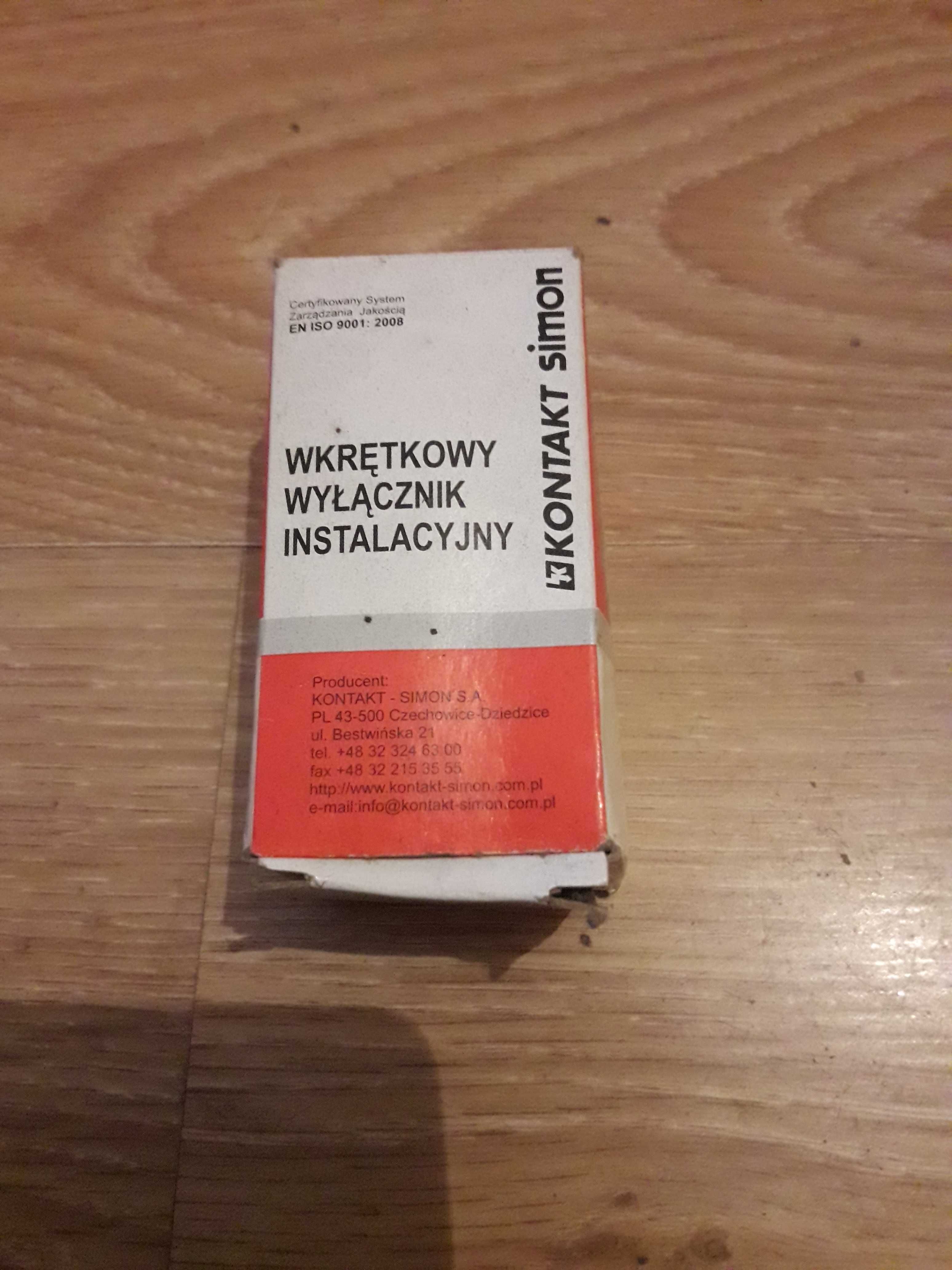 Wyłącznik wkrętakowy instalacyjny