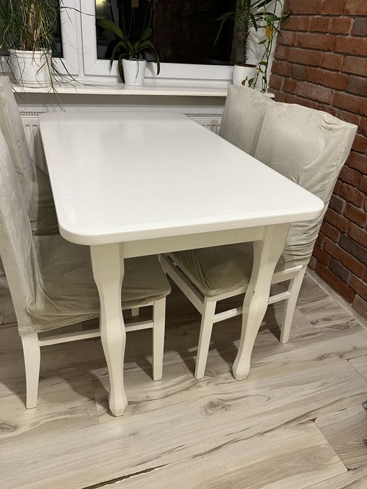 Stol 120x90 + 4 krzesla