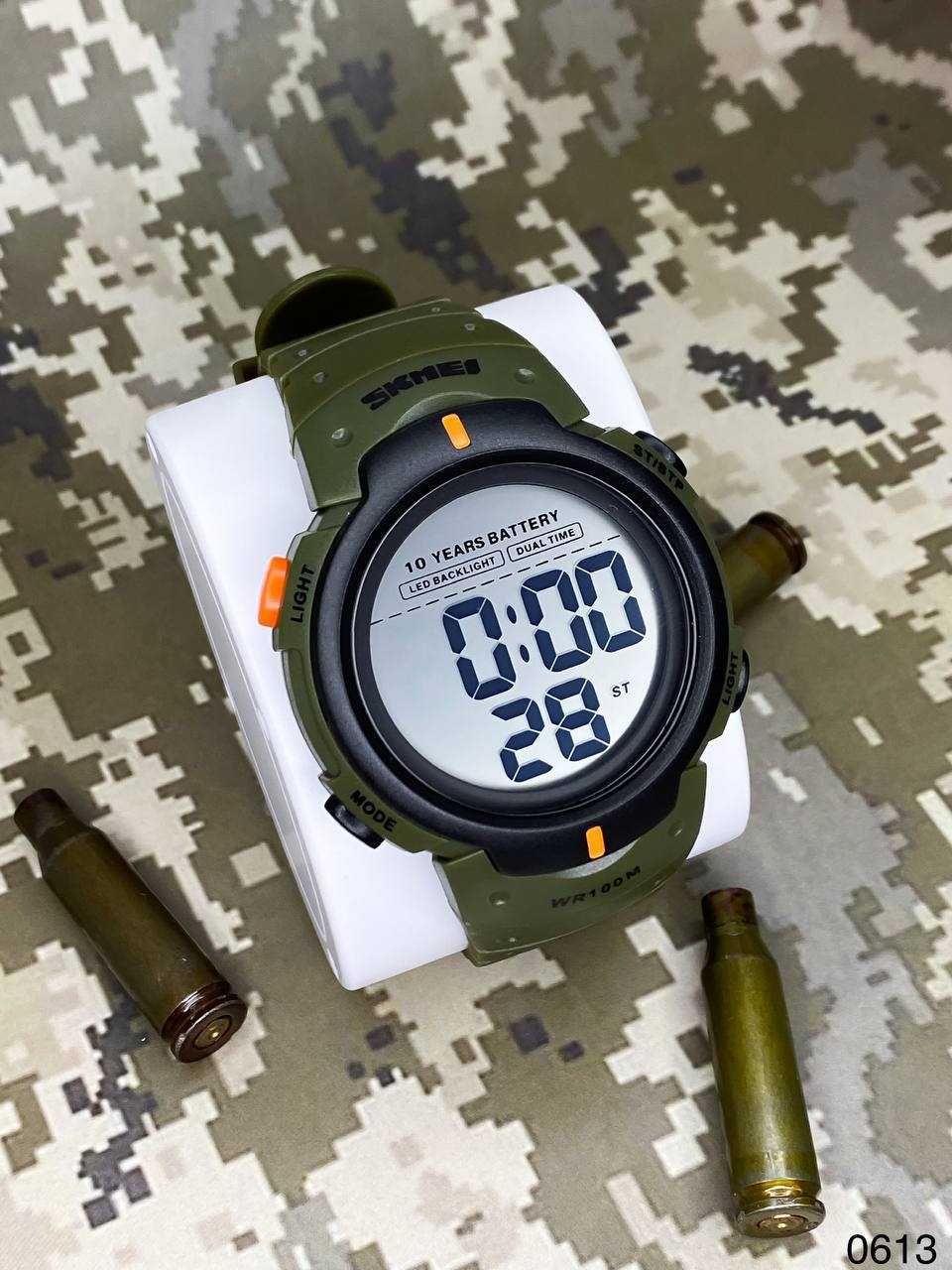 Тактические Часы Skmei Тактичний чоловічий годинник водозахист 100м