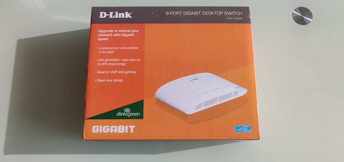 Switch DLink DGS1008 Gigabit