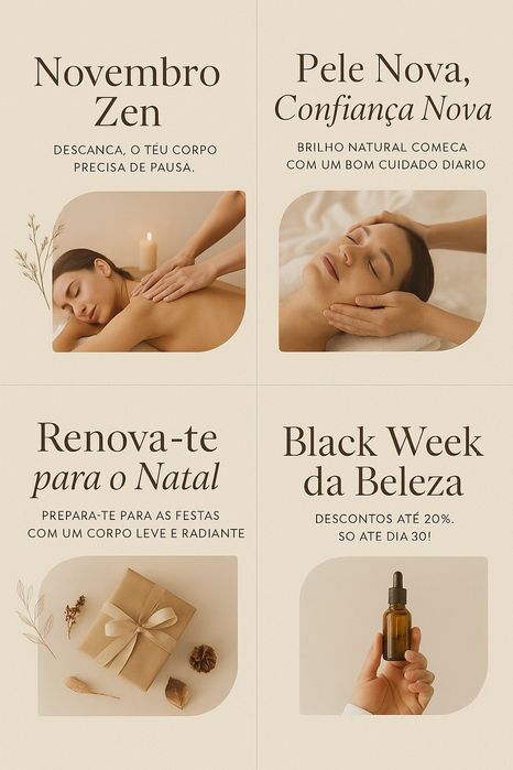 Massagens relaxantes profissionais, entre outras