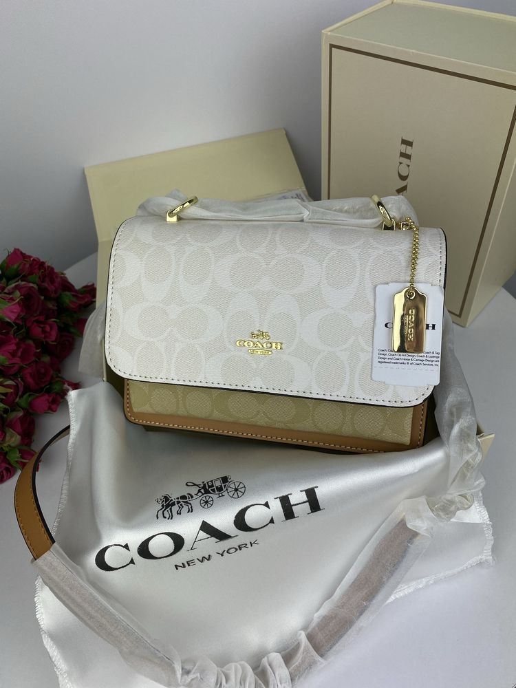 Сумка Coach шкіра | золота фурнітура