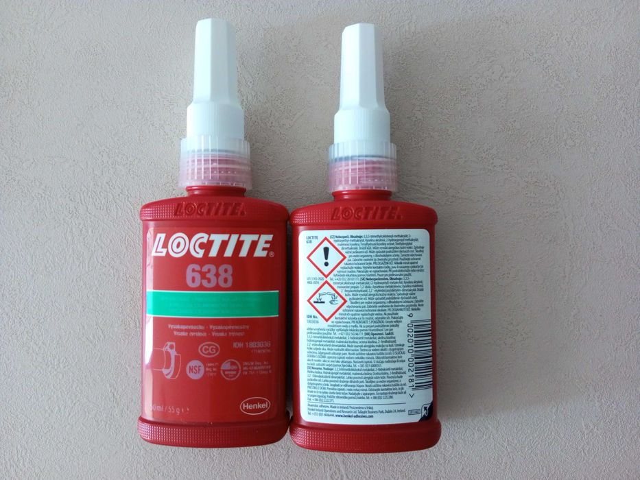 Loctite 638 (Локтайт 638) фіксатор підшипників та втулок, 50 мл