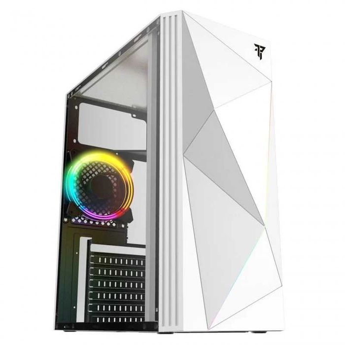 Tempest Spook White PC Case with RGB, USB 3.0, White64283955148417121