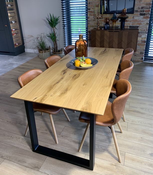 Stół dębowy do jadalni, drewniany, dąb, drewno, 160x90 PRODUKCJA