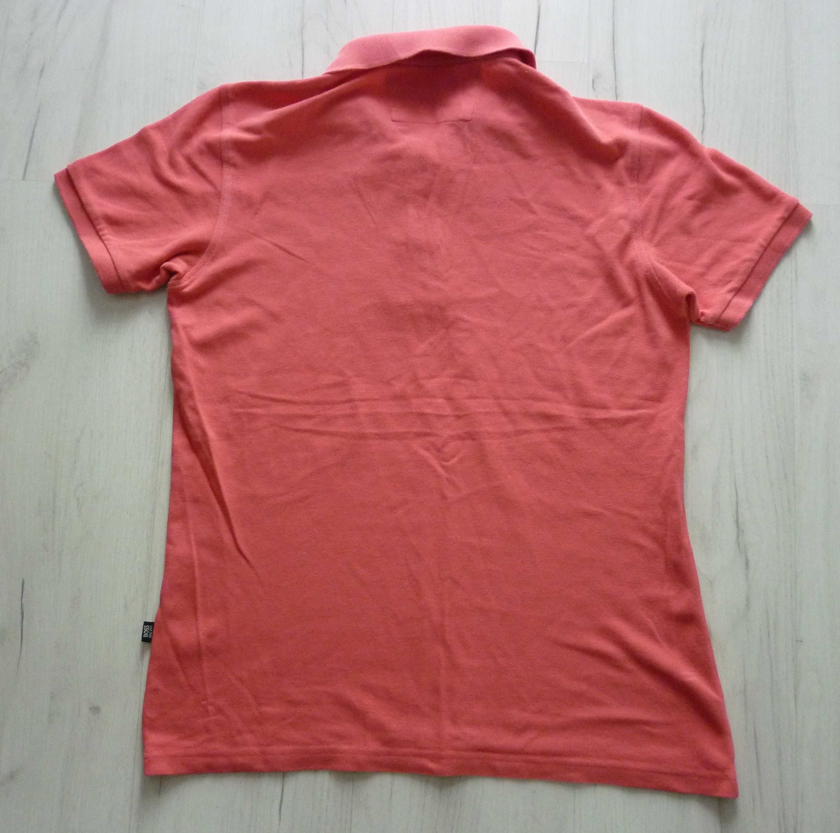 Piękna męska koszulka polo HUGO BOSS rozmiar M różowa wysyłka gratis!