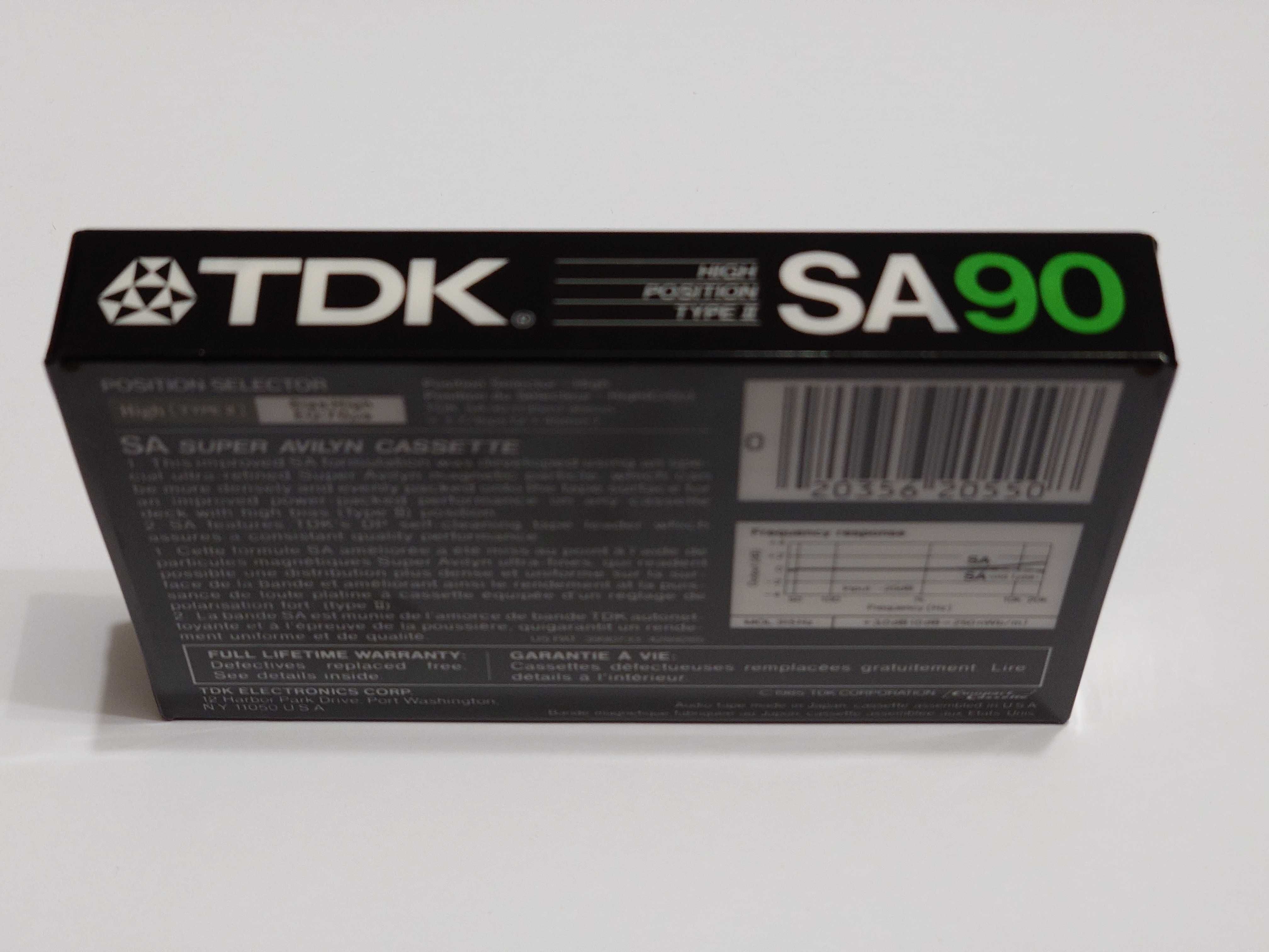 TDK SA 90 model na lata 1985/1986 rynek Amerykański