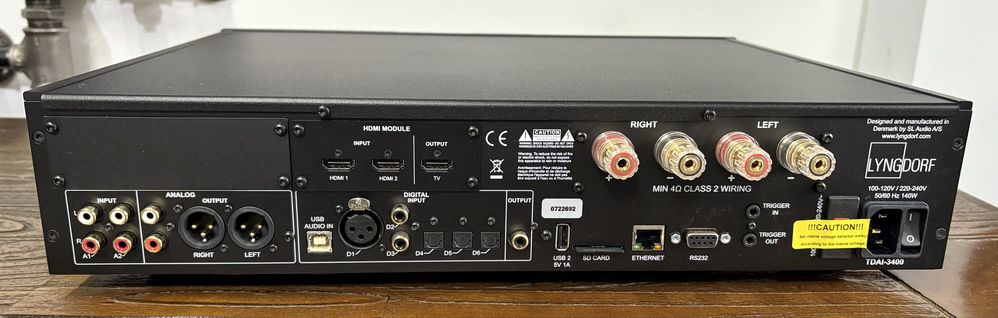 Do sprzedania Lyngdorf TDAI-3400 z modułem HDMI 2.1