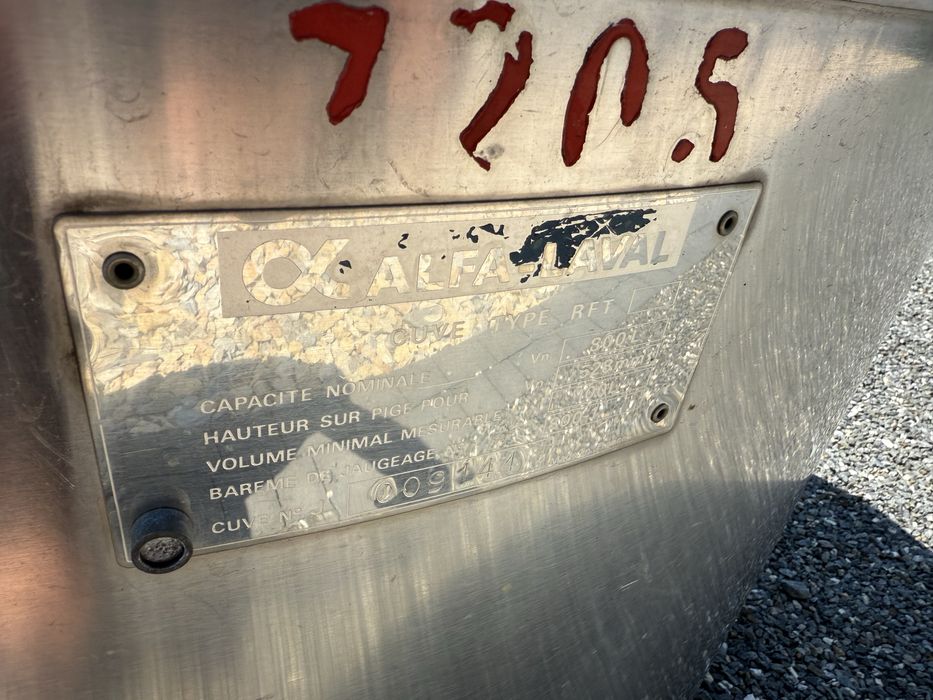 Zbiornik nierdzewny Alfa Laval 800 l ocieplony