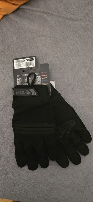 Rękawice antyprzekłuciowe Armored Claw Direct Safe - czarne taktyczne