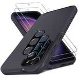 Etui Samsung Galaxy S23 Plus Czarne + 2 Szkła + 2 Szkła Na Aparat case