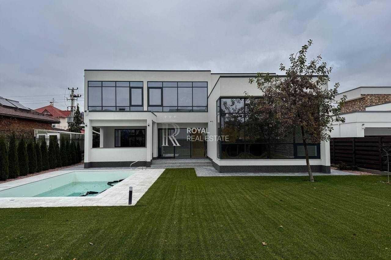 Продажа Хай-Тек дом новий ремонт 280м2 8.3 сотки  Борщаговка Басейн