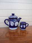 Ceramiczny dzbanek oraz mlecznik Waechtersbach - vintage - design - C