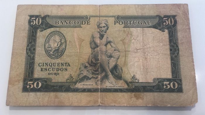 Nota 50 escudos Portugal 1953 - Nota 00811