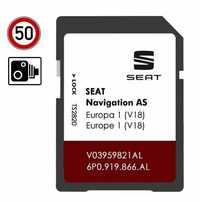 SEAT - Cartão SD GPS Nav AS Discovery Media MIB 2 Europa V18