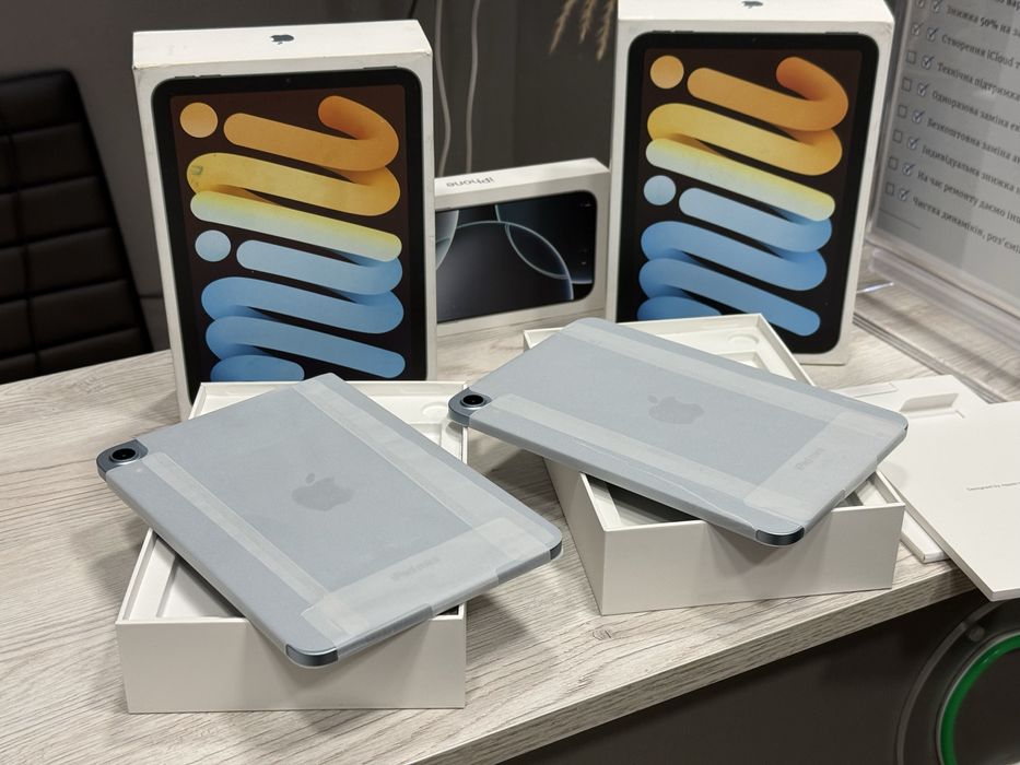 New/Open iPad Mini 7 128gb Blue. Wi-Fi ( нові не активовані )