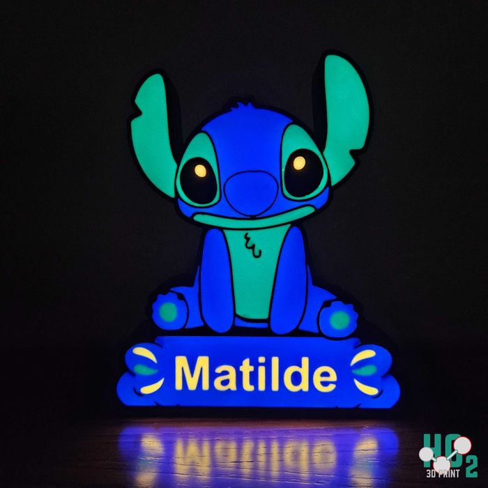 Candeeiros Personalizáveis - Stitch, Bluey, Minnie, Paw Patrol, Clubes