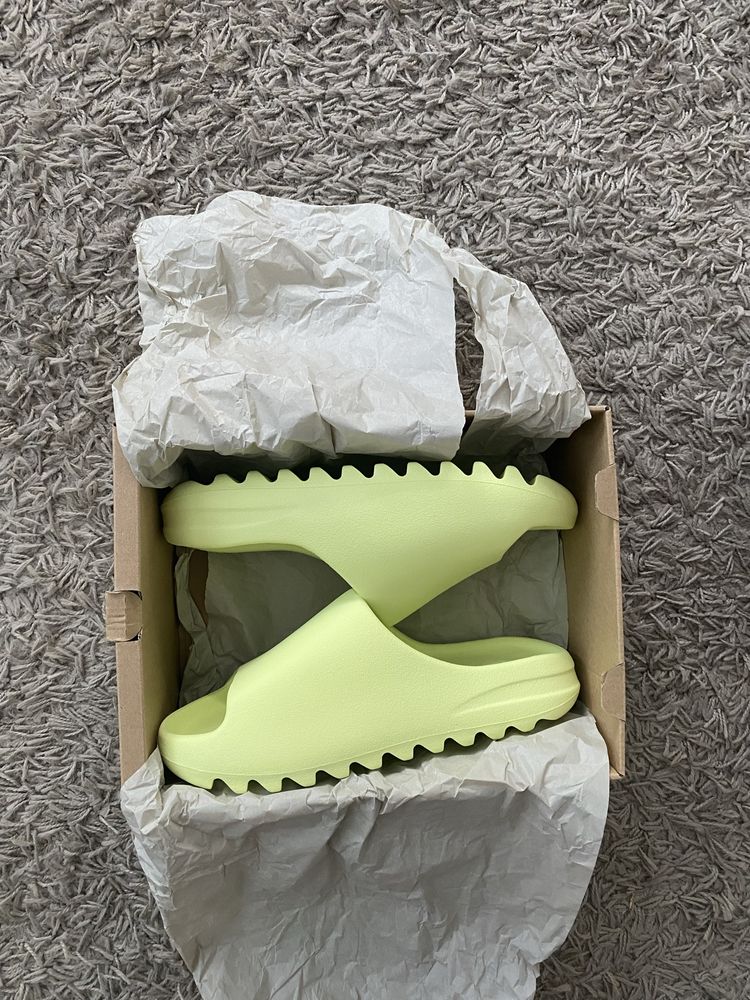 Adidas Yeezy slide glow green