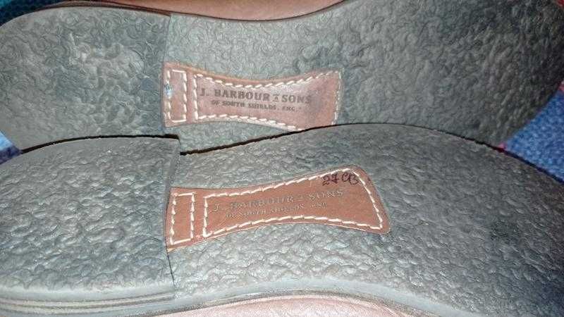 Бренд лоферы кожаные Barbour