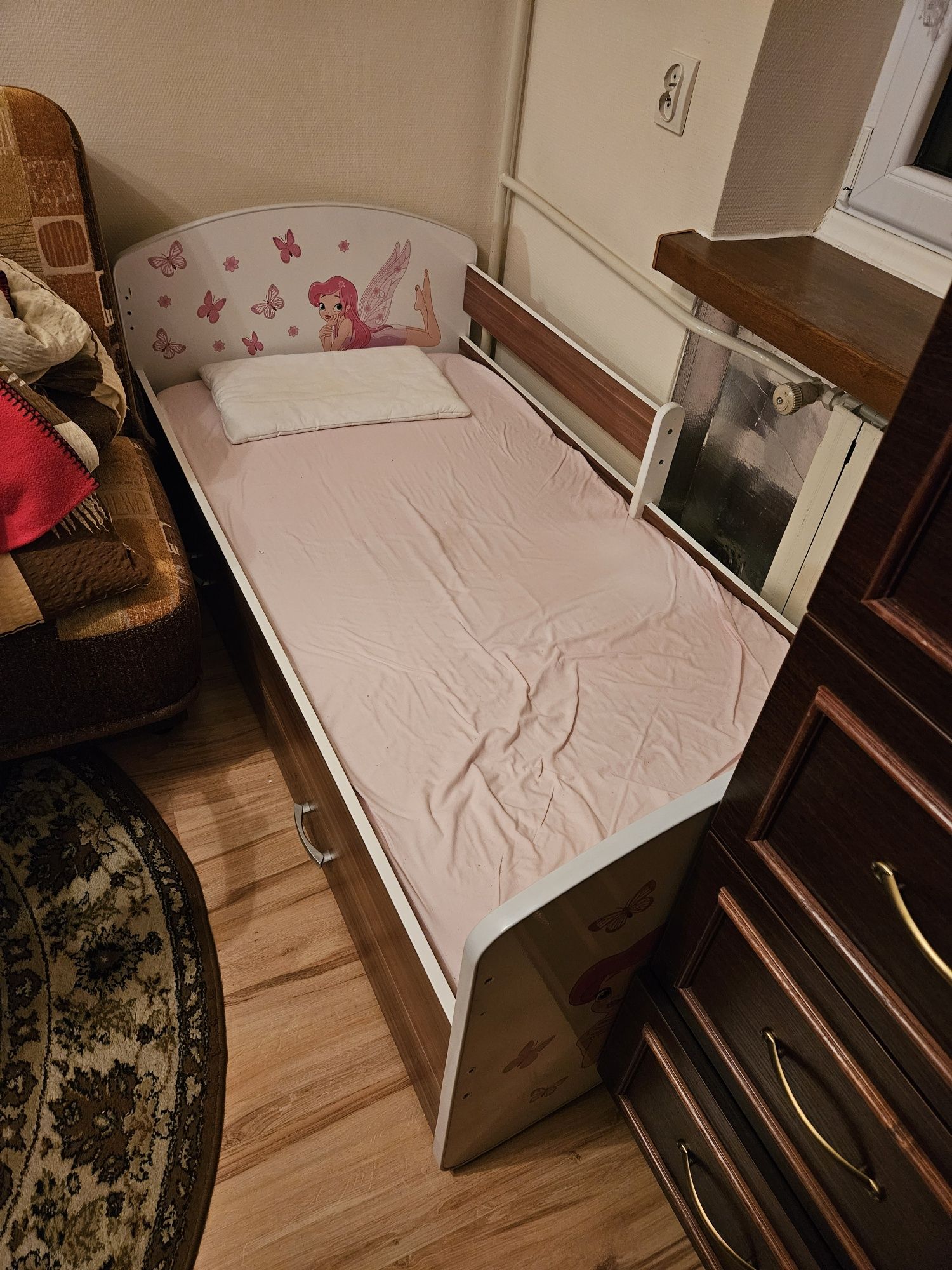 Łóżko łóżeczko dziecięce 85x165 z materacem