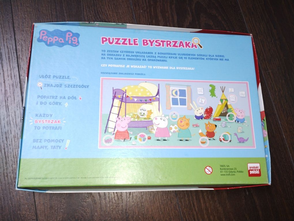 Puzzle bystrzaka 4w1 Świnka Peppa (Trefl)