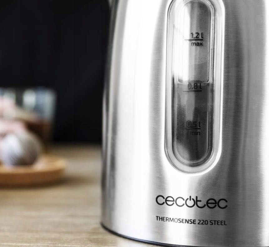 Czajnik elektryczny Cecotec ThermoSense 220, 1630 W 1,2 l srebrny