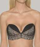 Biustonosz Wonderbra Ultimate Strapless Lace Black 70G nowy