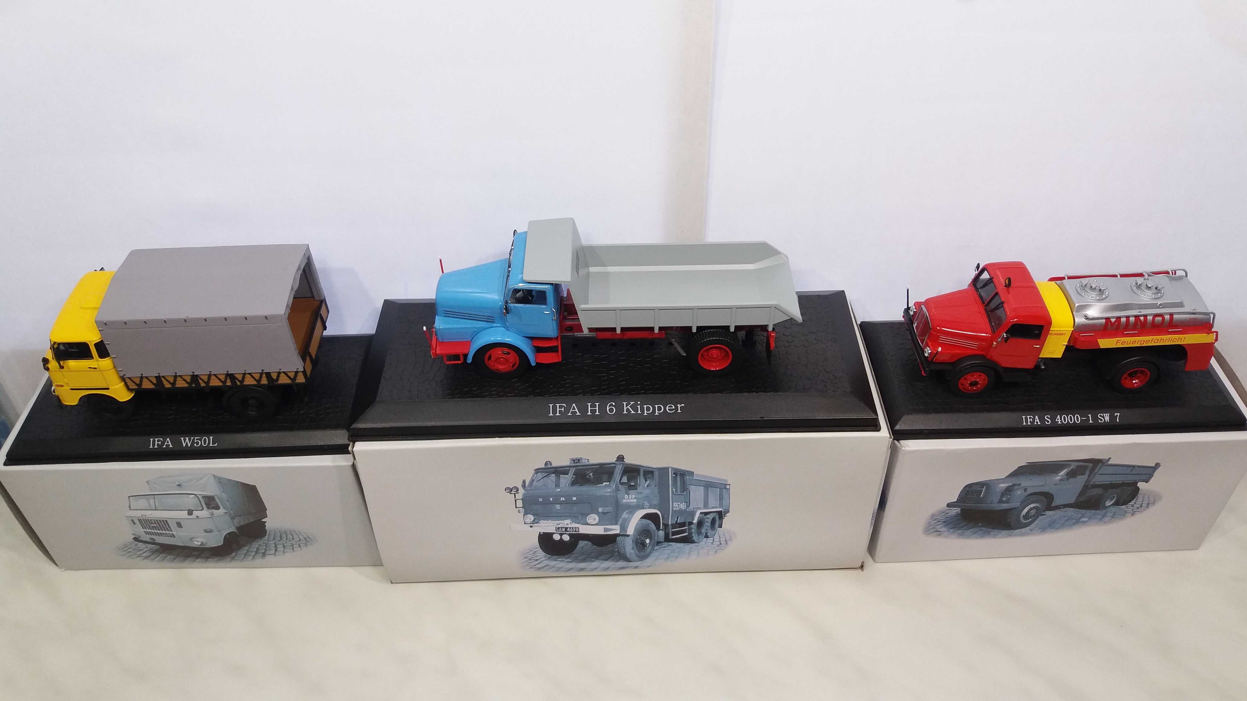 IFA W50L /H 6 Kipper /S 4000-1 SW Minol Kultowe Ciężarówki Skala 1/43