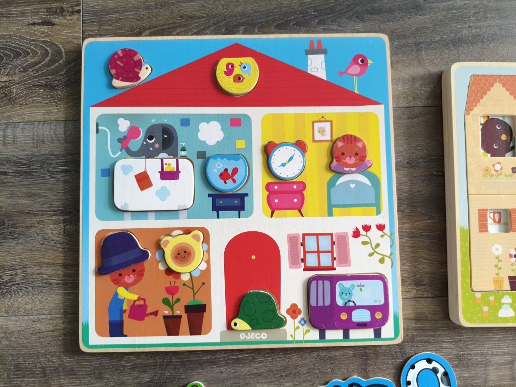 Puzzle Djeco przeplatanka melisa &;doug+ kulodrom hape