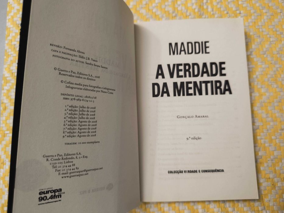 MADDIE a verdade da mentira – 
Gonçalo Amaral