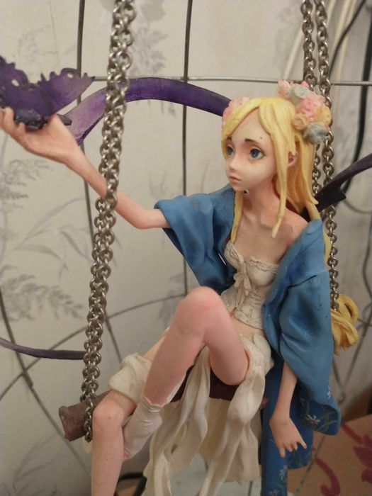 аниме фигурка статуэтка редкая коллекционная Саяме в клетке Sayame