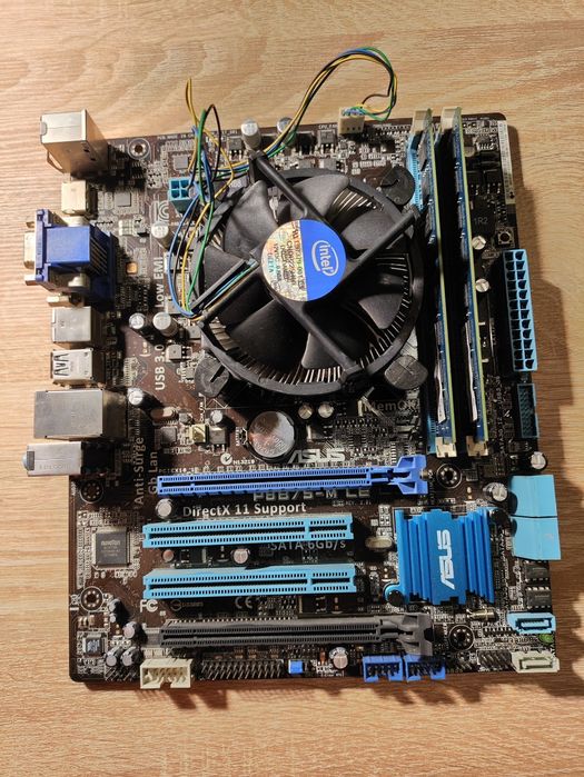 Продам материнскую плату вместе с комплектующими asus p8b75-m lе