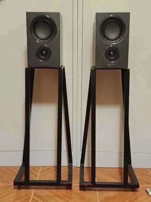 colunas monitoras MISSION LX-1 + suportes